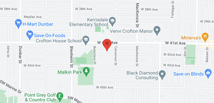 map of 3083 W 42ND AVENUE